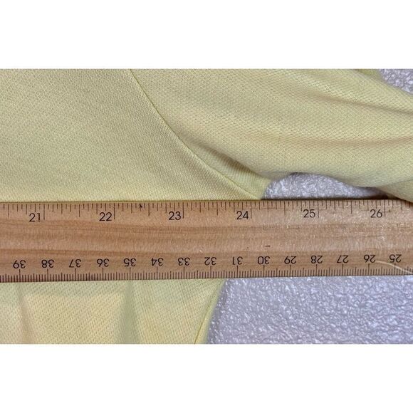 Vintage Rare 70s/Early 80s Stan Smith by Duofold Light Yellow Polo Men’s Large - Picture 8 of 8